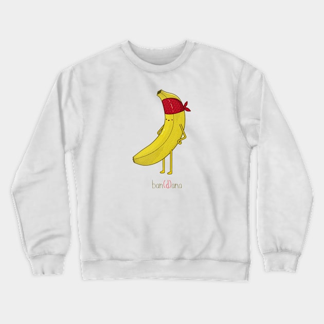 Banana Bandana Crewneck Sweatshirt by SabrinaEgger